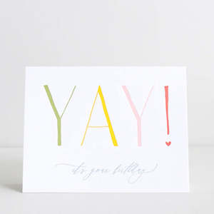 Greeting Cards: Yay! It's Your Birthday
