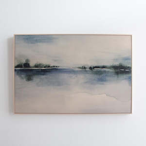 Across the Bay Framed Canvas