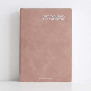 2026 A5 Daily Suede Diary - Petal