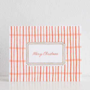 Greeting Cards: Merry Christmas Plaid