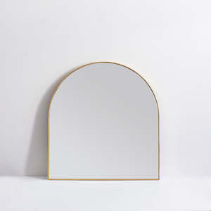 Mirrors: Bjorn Arch Half Mirror - Brass (Christchurch Ex Floor Stock)
