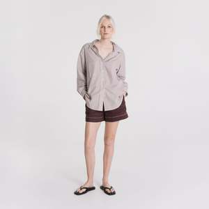 Boyfriend Shirt - Cocoa Stripe