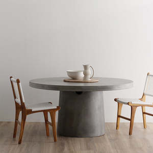 Milano Round Concrete Table - Grey