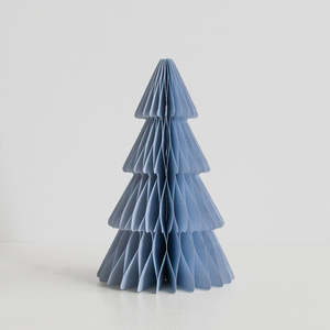 Support Local Business: Standing Tree Decoration 30cm - SkyBlue