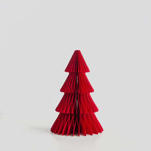 Standing Tree Decoration 20cm - Cherry Red
