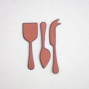 Serveware: Alder Enamel Cheese Set (3 piece) - Pepperberry