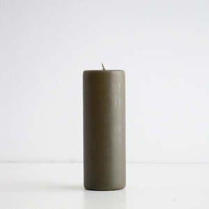 Gifts Under 50: Olive Pillar Candle - Tall