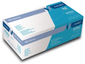 Nitrile Gloves: VWR I112-2755 Nitrile Light Gloves, Medium, 240mm, 100 per case
