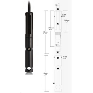 Electrochemical Dissolved Oxygen: HANNA HI 76407/4F DO Probe with Protective Sleeve