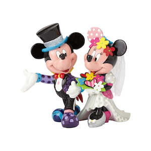Britto Collectibles: Mickey & Minnie Mouse Wedding Figurine