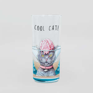 Cats: Glass 'Cool Cat' Cup