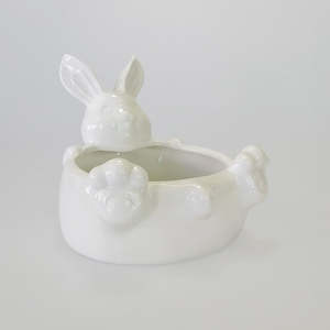Vases Bowls: Rabbit On Back' Bowl