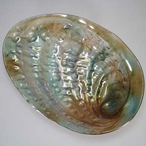 Vases Bowls: Glass Paua-look Bowl - 32cm