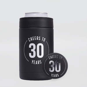 Insulated '30th' Can Cooler