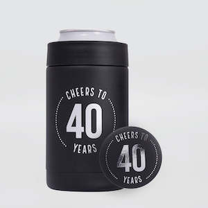 Insulated '40th' Can Cooler