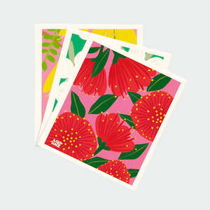 Swedish Dishcloth - 'Bright Botanical' Set