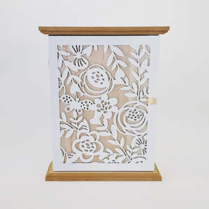 Floral Key Holder Cabinet