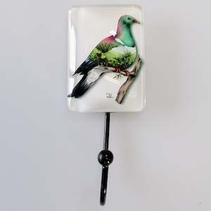 Hooks Bells: Sophie Blokker - Wall Hook - Wood Pigeon