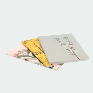 Books Stationery: Notebooks 'Vintage Botanical' - 3pk