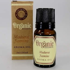 Fragrant Hangers Sprays Oils: Madurai Jasmine Organic Oil - 10ml