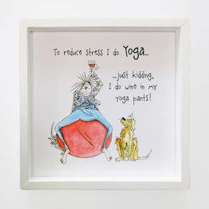 Fun Plaques: I Do Yoga' Plaque