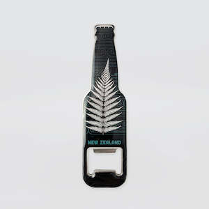Him: Silver 'Fern Magnetic' Bottle Opener