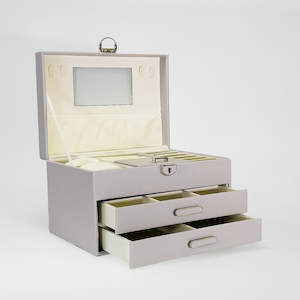 Jewellery Trinket: Three Tier Jewellery Boxes With Quilt Tops