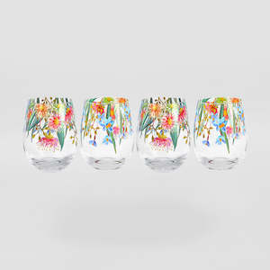 Maxwell Williams: Eucalyptus Bloom Tumblers Set/4