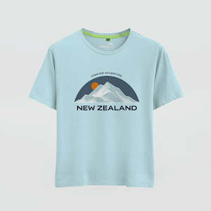 Wild Kiwi: Womens TShirt 'Embroidered Mountain'