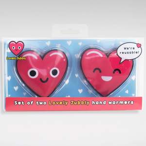 Reusable Bags Storage Bags: Lovely Jubbly Heart Hand Warmers
