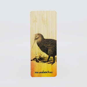 Books Stationery: Wooden Bookmark - 'Kiwi'