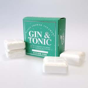Shower Bath Bombs: Gin & Tonic' Boozy Shower Steamers - Set of 8