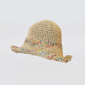 Hats Gloves Socks: Marble Edge Paper Bucket Hat