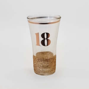 Glassware: 18th Glitter Shot Glass