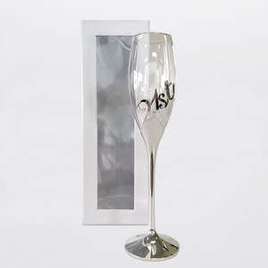 Glassware: 21st Champagne Flute Embossed