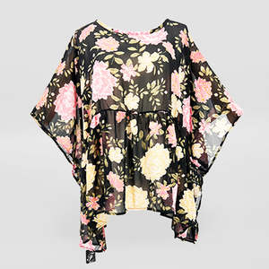 Black Lily Gathered Summer Top