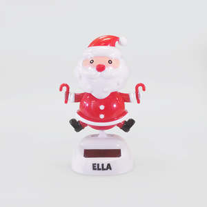 Personalised Name Solar Dancing Santas