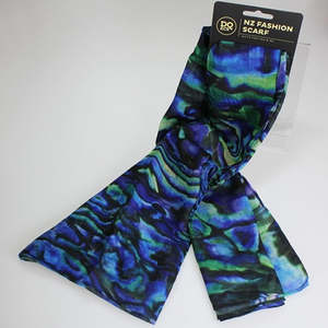 NZ Fashion Scarf - Paua - 85cm