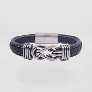 Interlock Leather Bracelet
