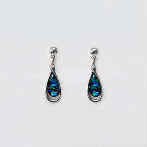Paua Earrings - 'Rounded'