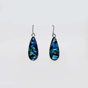 Earrings: Paua Earrings - 'Tear'
