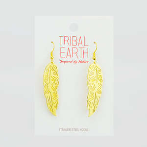 Tribal Earth - 'Rainbird Feathers' Earring Set