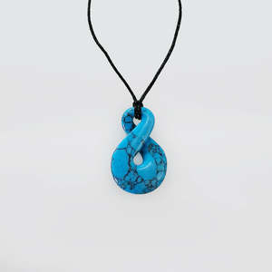 Necklaces: Turquoise Necklace - 'Pikorua'