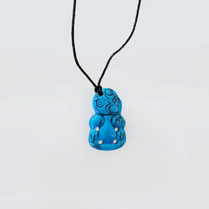 Necklaces: Turquoise Necklace - 'Hei Tiki'