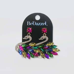 Bedazzel 'Crystal Swan' Earrings
