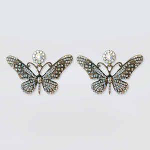 Bedazzel 'Diamante Butterfly' Earrings