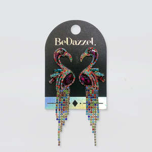 Bedazzel 'Crystal Flamingo' Earrings