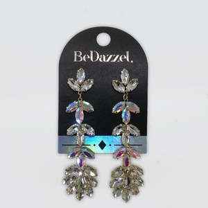 Bedazzel 'Long Crystal Iridescent' Earrings