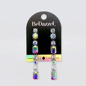 Bedazzel 'Long Strand Crystal' Earrings