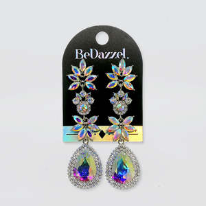 Best Sellers: Bedazzel 'Long Petal & Diamante' Earrings